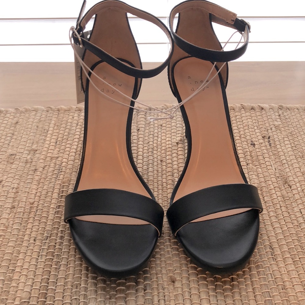 Black stiletto heels